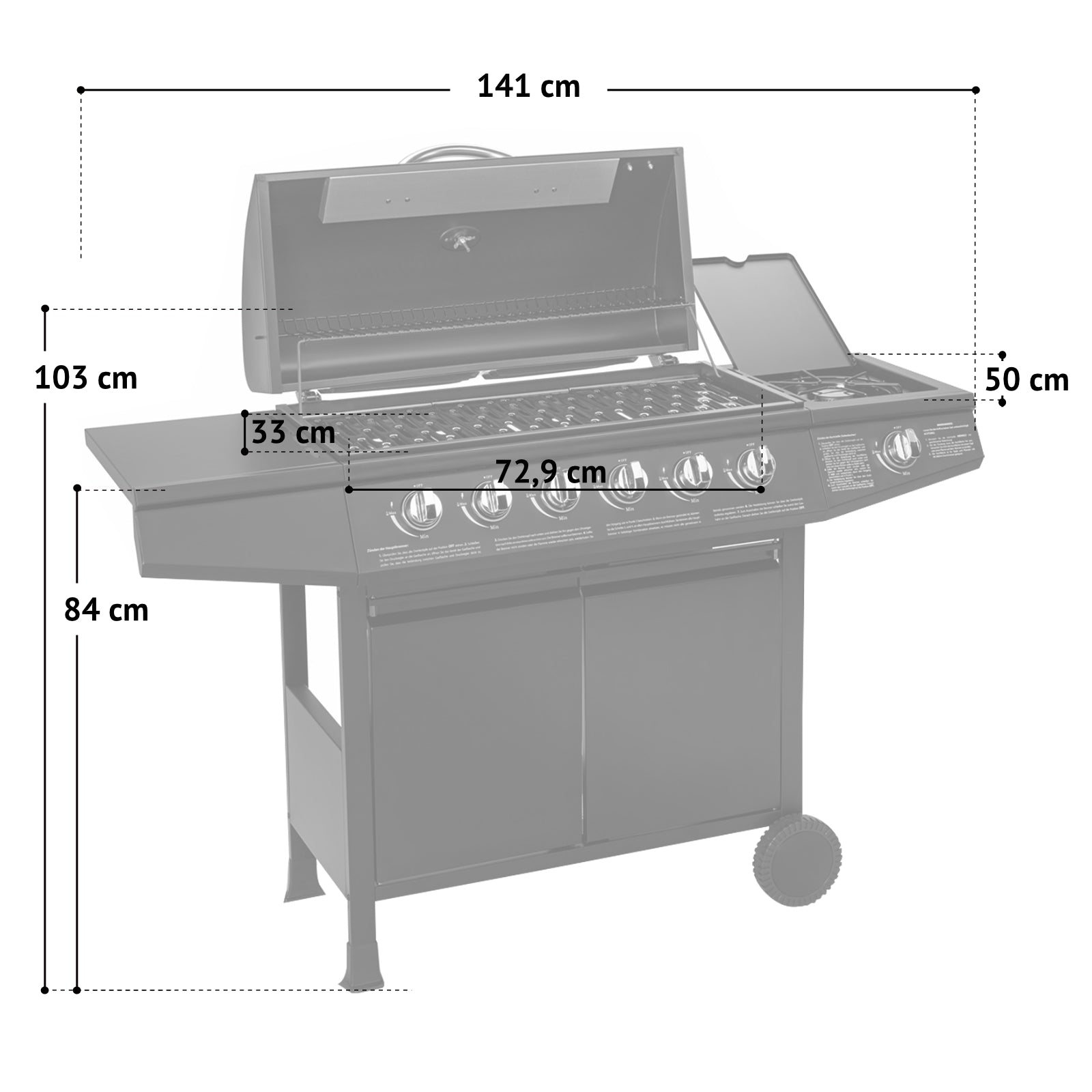 BASIC 6+1 Gasgrill