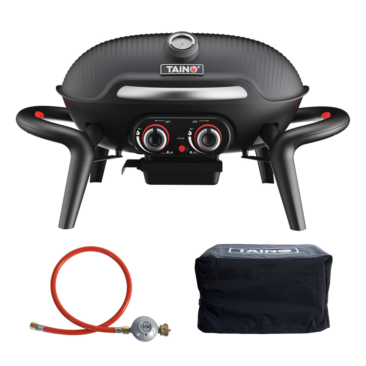 Set KENAI Tischgrill + Abdeckhaube + Regler