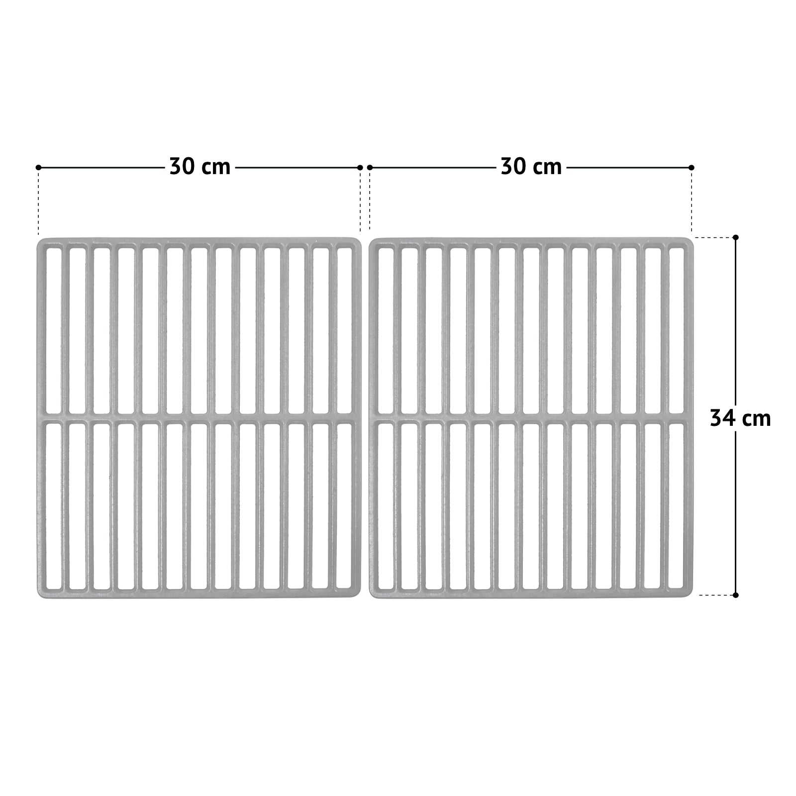 Gusseisen-Rost Set BRANDO 4+1