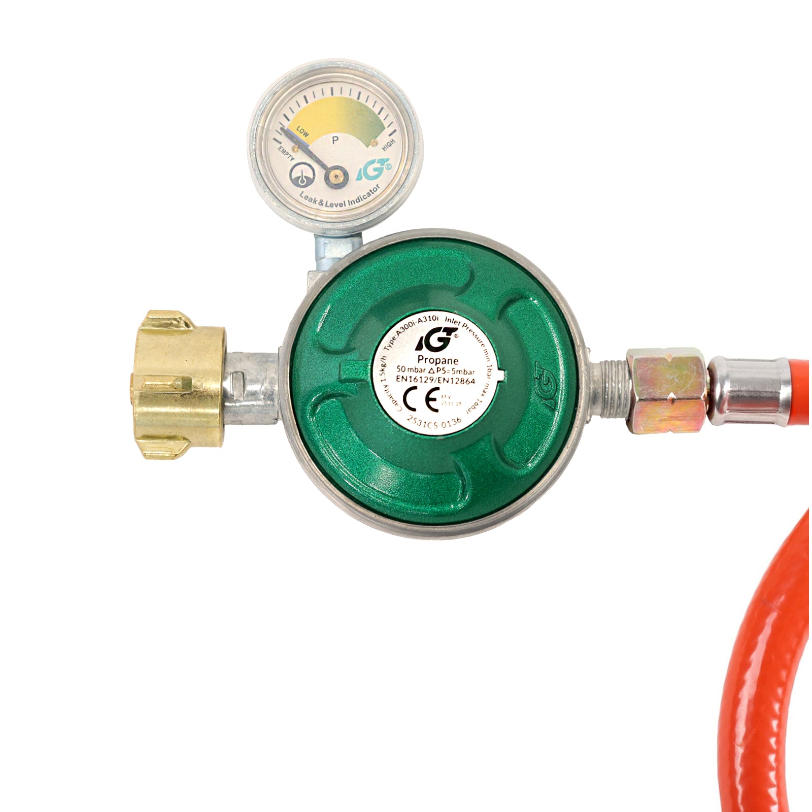 Gasdruckregler Manometer mit Schlauch