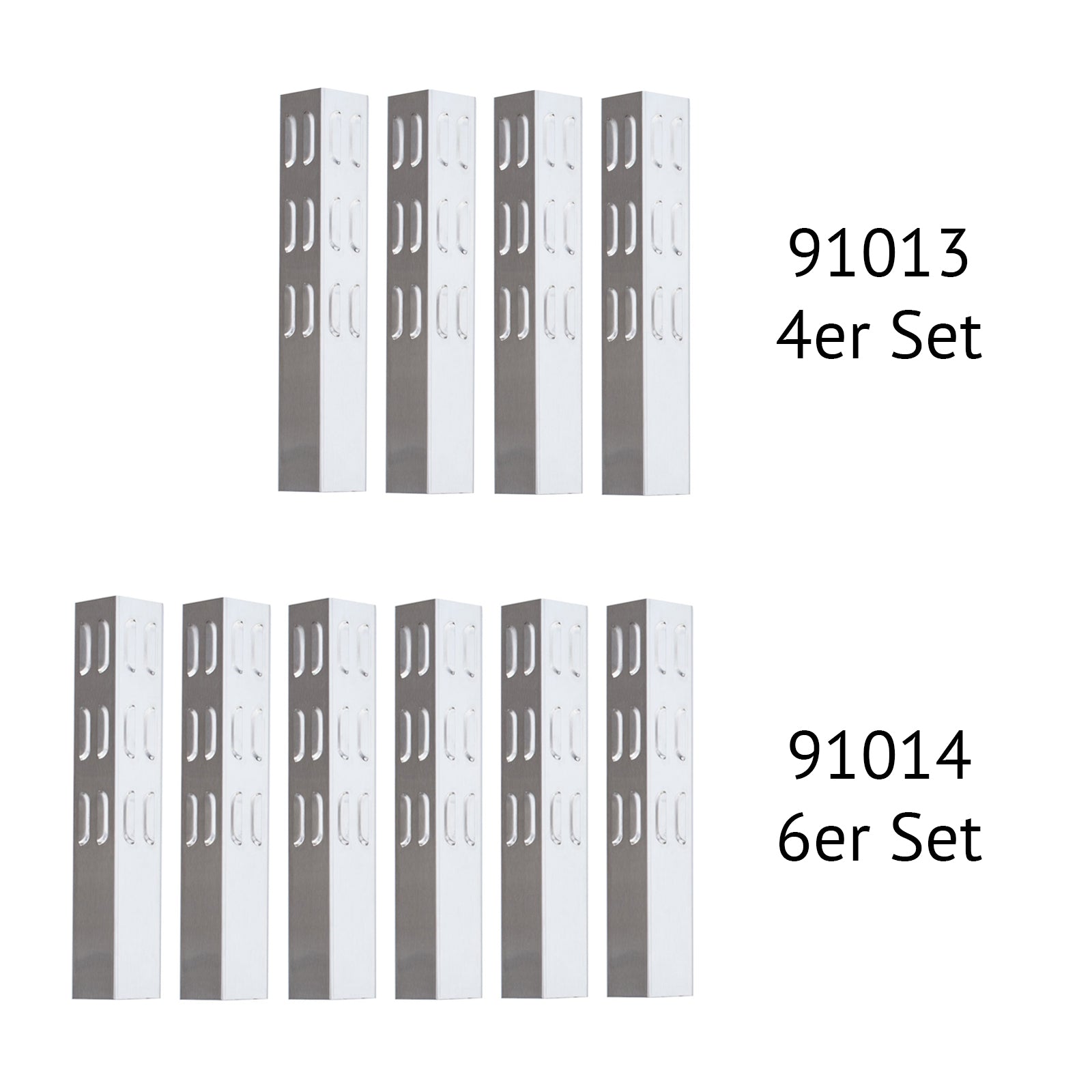 Set RED Edelstahl Brennerabdeckung 93501