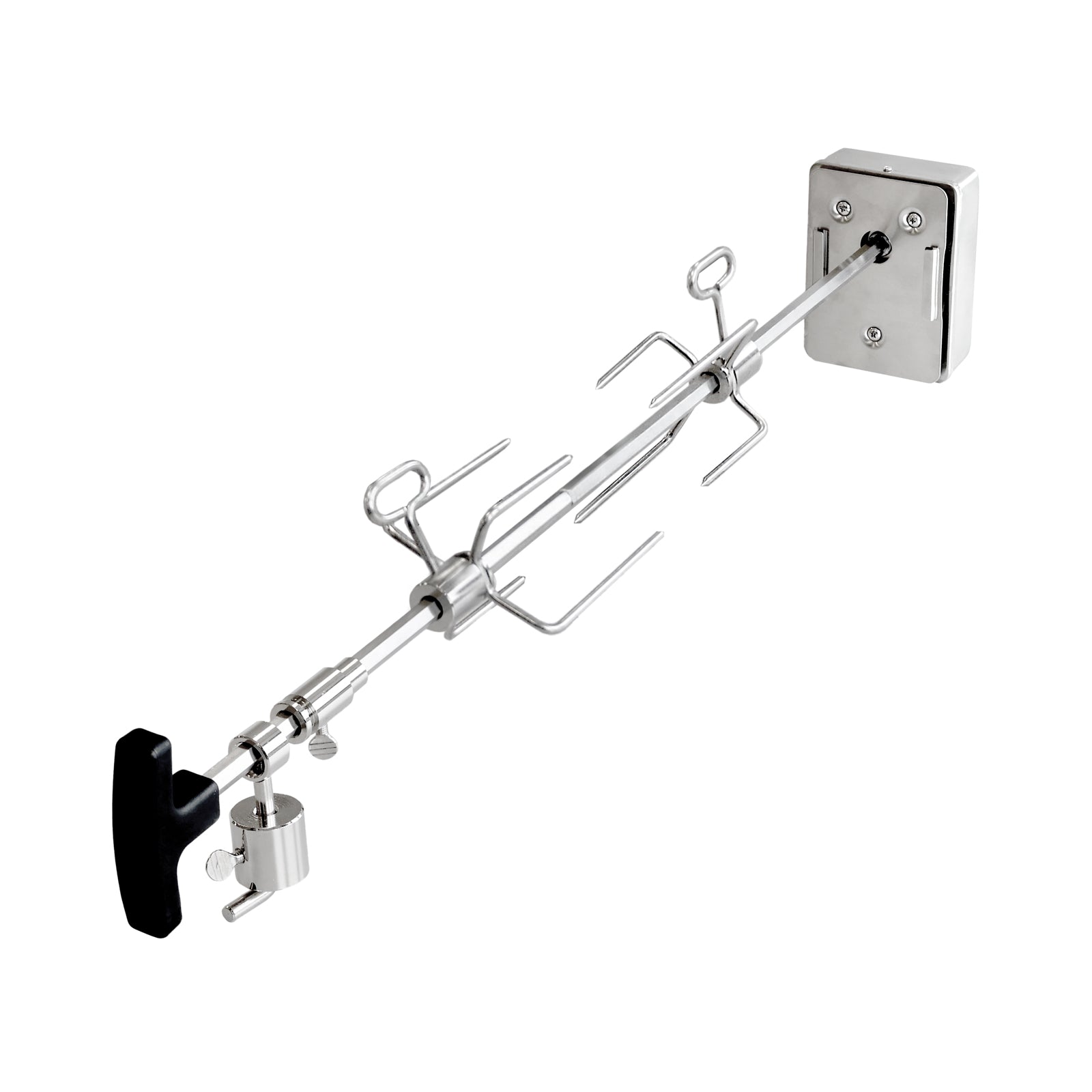 TAINO Universal Drehspieß für 2-Brenner 3-Brenner Gasgrill eingefahren