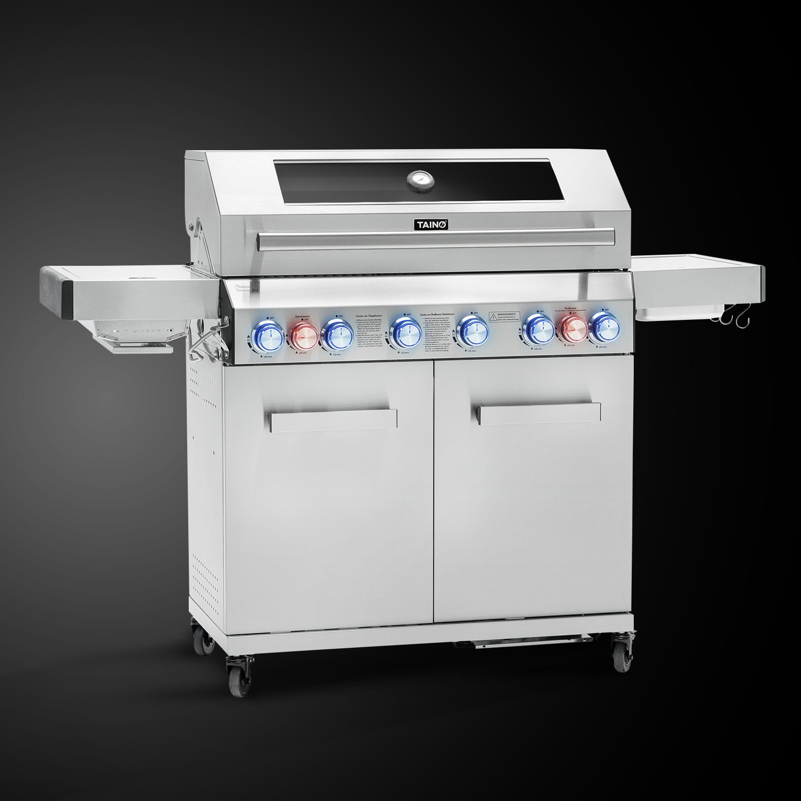 TAINO PLATINUM YAMARA 6+2 Edelstahl Gasgrill - 6-Brenner 