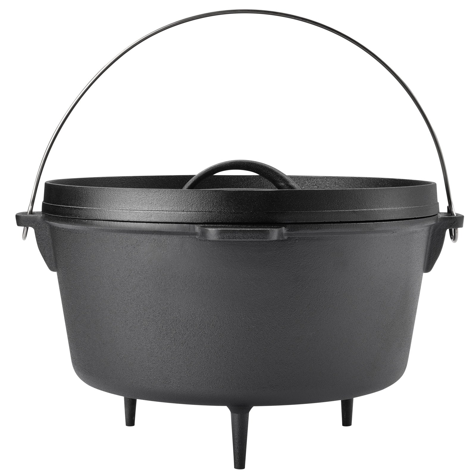 Schwarzer  Dutch Oven von der Seite