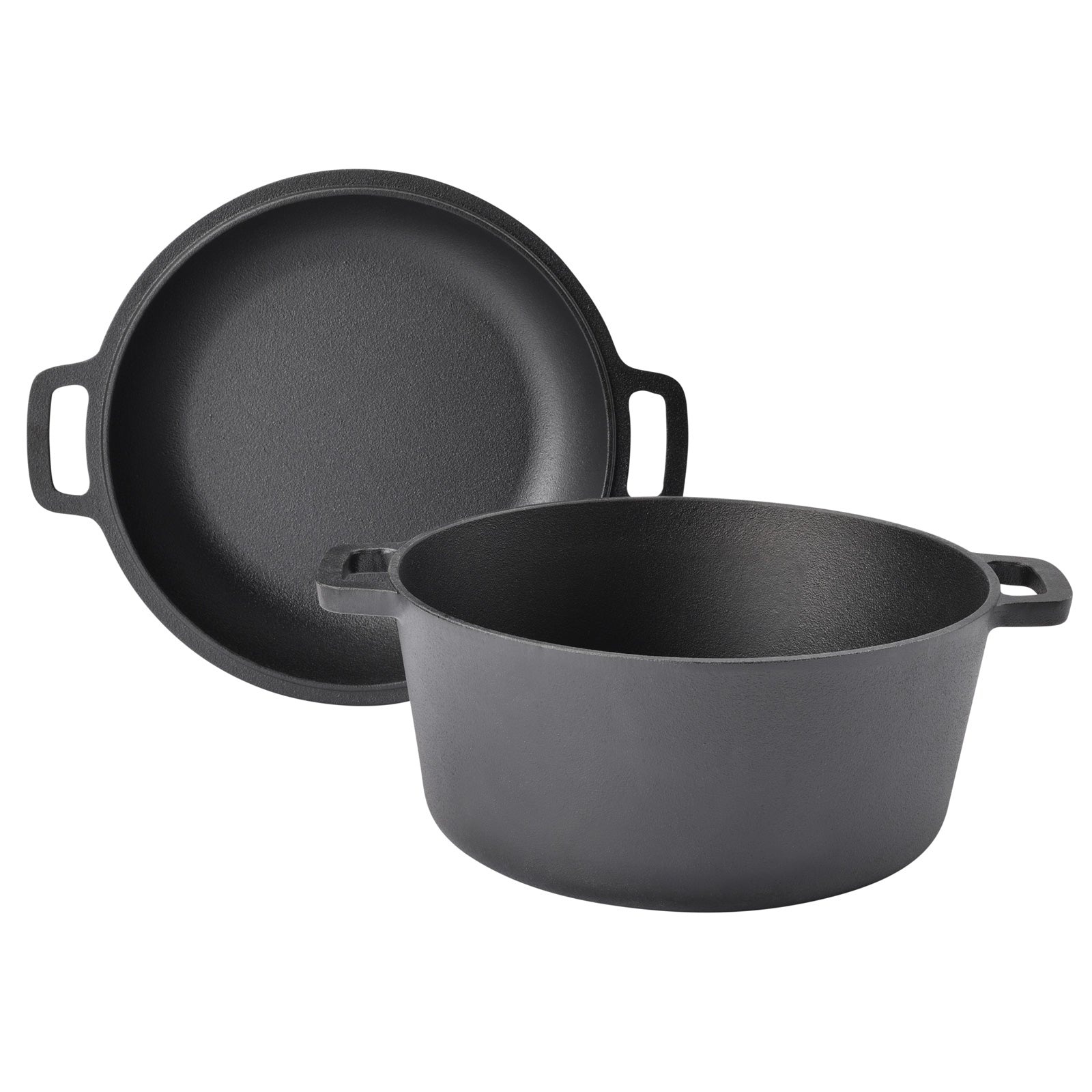 TAINO Double Dutch Oven 6L Gusseisentopf und Pfanne 