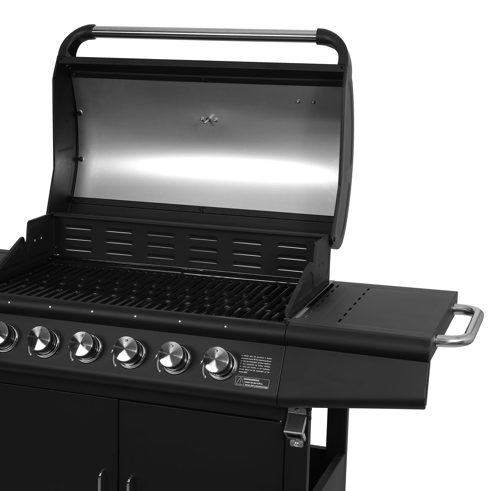 TAINO RED 6+1 Gasgrill mit Kochplatte - doppelwandiger Deckel