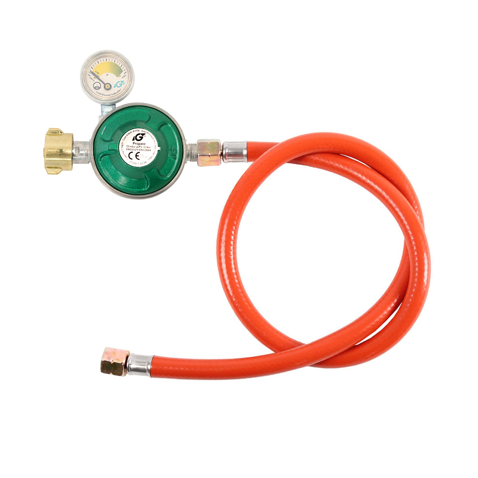 Gasdruckregler Manometer mit Schlauch