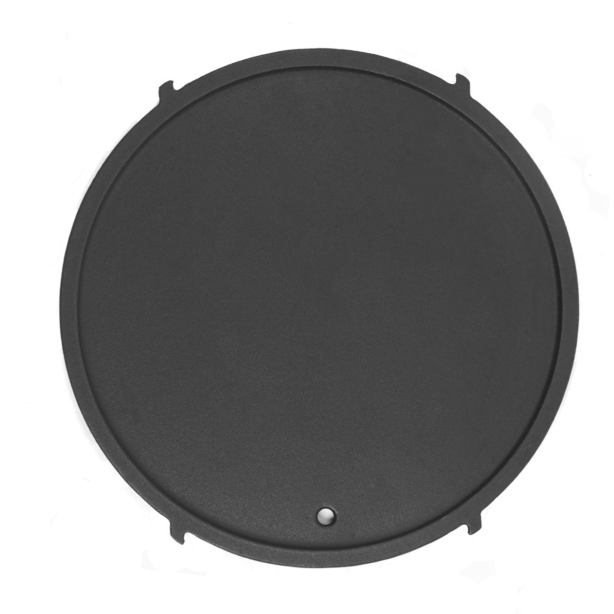 Gussplatte rund TAINO Grill-to-Go Ø 30 cm - glatte Seite