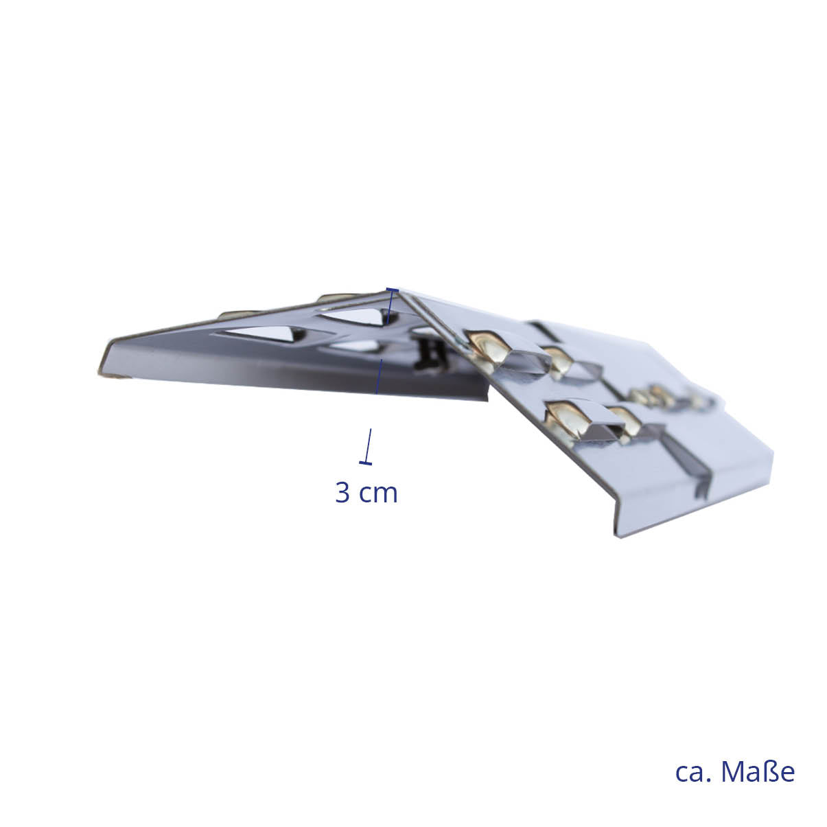 Höhe der Brennerabdeckung: 3 cm